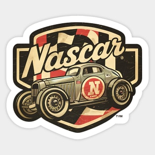 Vintage NASCAR Car Sticker